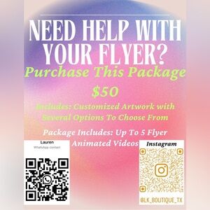 BUY NOW-NEED HELP WITH YOUR FLYER? Purchase this package!